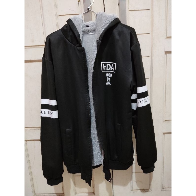 Hoodie Zipper dalaman sherpa