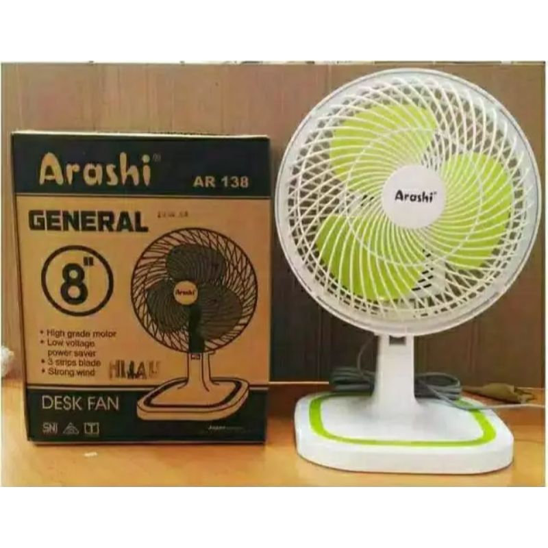 KIPAS ANGIN MEJA ARASHI DESKFAN 8 INCH