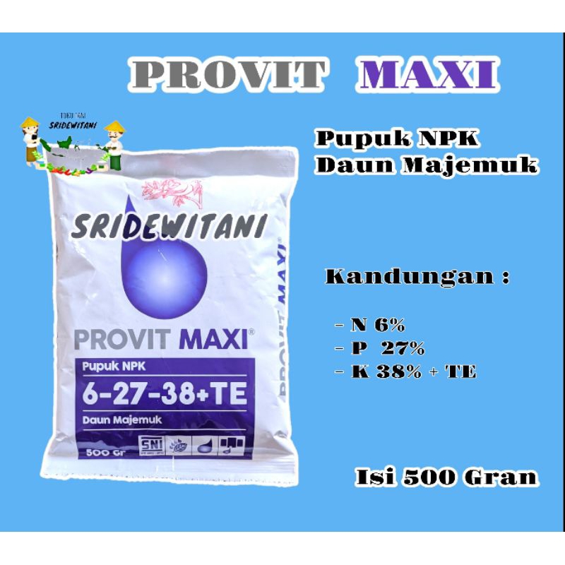 PROVIT MAXI 500 GRAM PUPUK NPK MEROKE