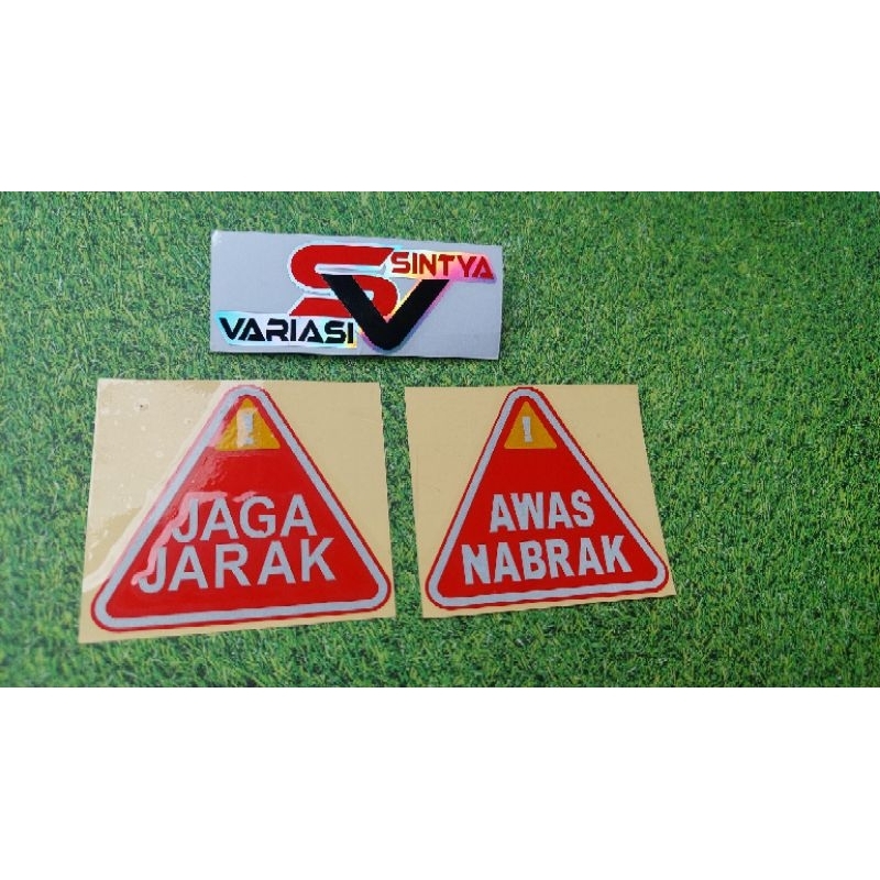 

STICKER AWAS NABRAK,JAGA JARAK STICKER CUTTING TERMURAH