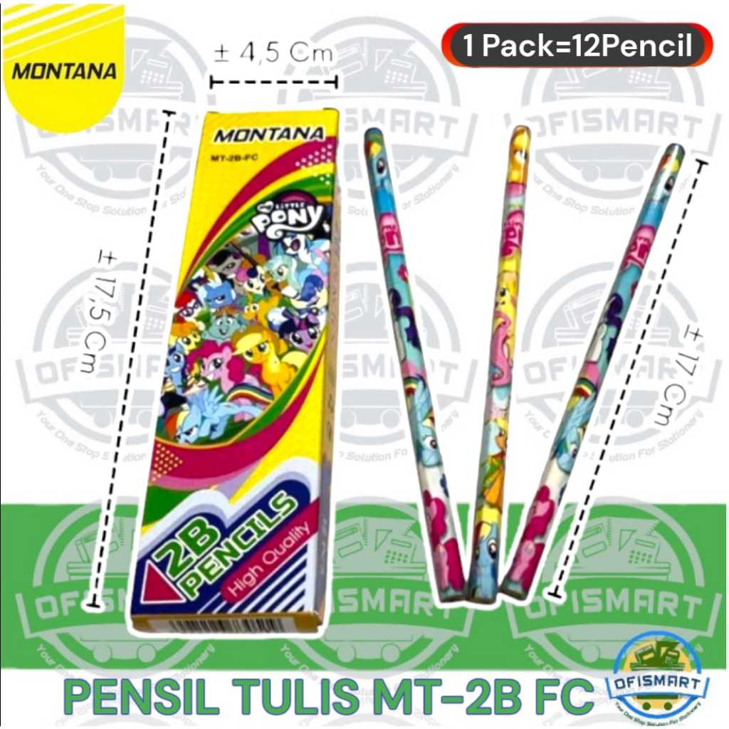 

Montana Pensil 2B MT-2B FC Pony | @1Pack=12 Pencil