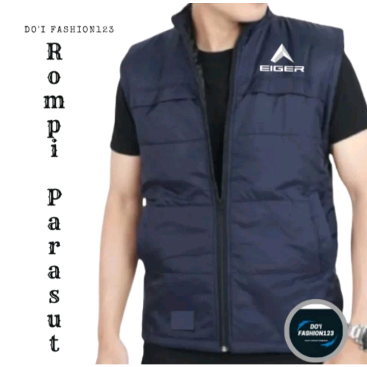 ROMPI PARASUT PRIA BISA BAYAR DI TEMPAT / Rompi motor outdoor tebal / Rompi macing termurah / Rompi 
