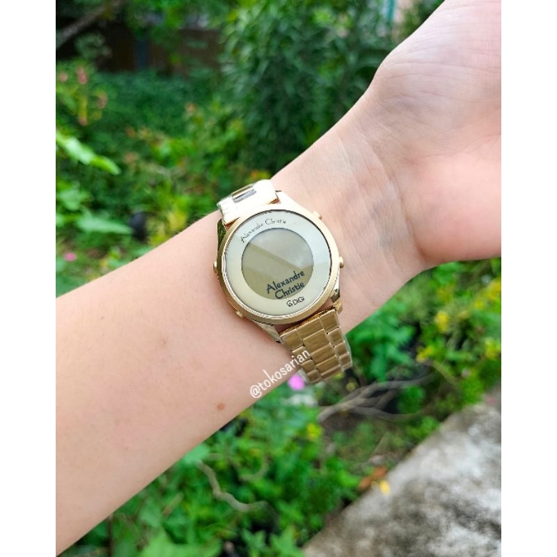 Alexandre Christie AC 9363 LH Original Bergaransi Rantai Digital Untuk Wanita Terbaru