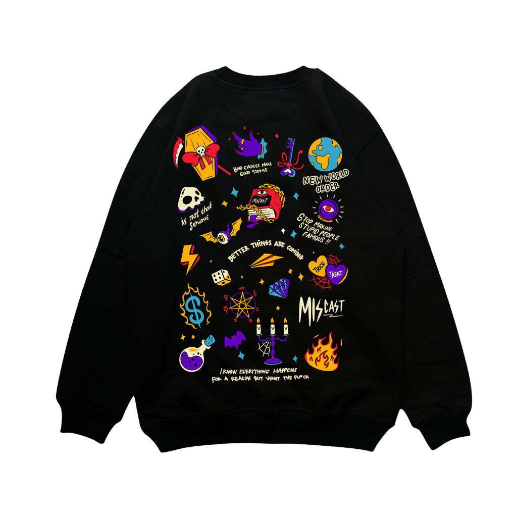 Miscast Crewneck Vintage Hecate Black