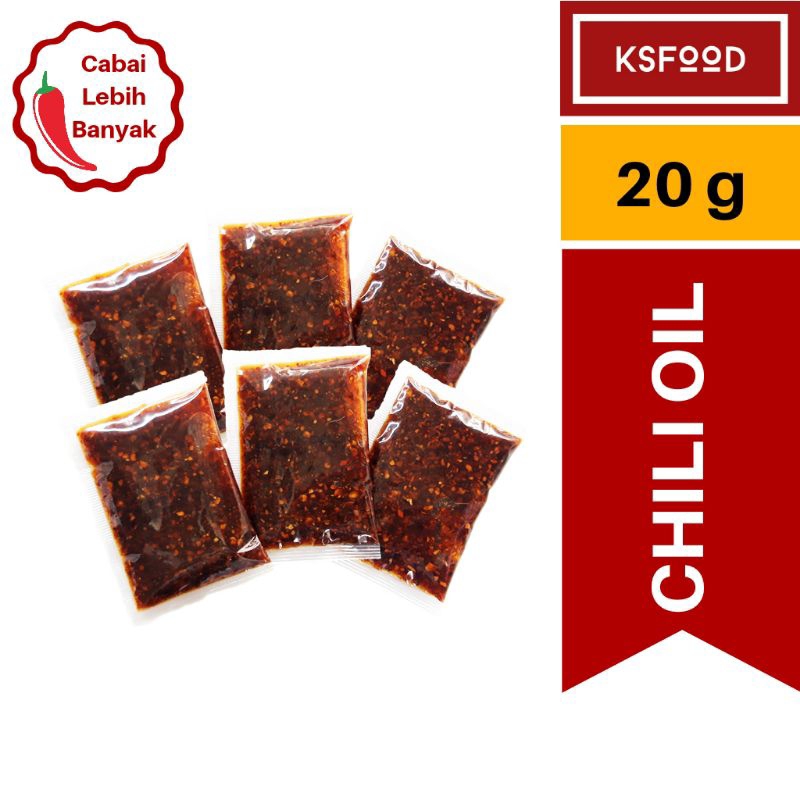 

Chili Oil / Minyak Cabai 20 gram (Harga Untuk 1 Sachet)