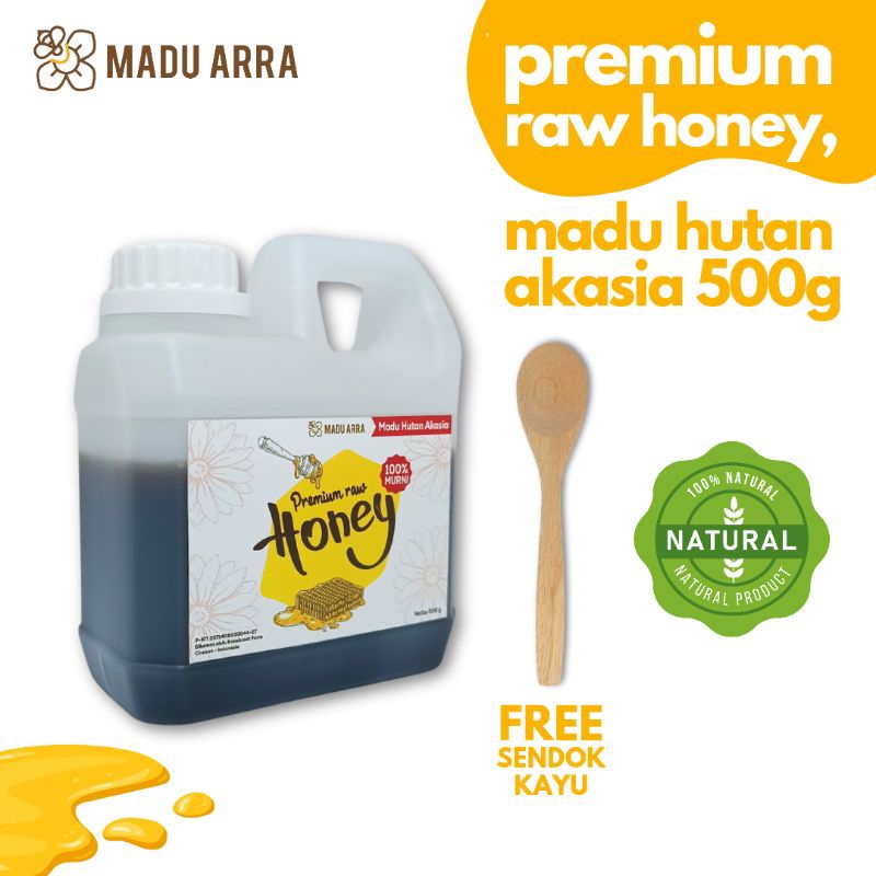 

Madu Asli Murni Hutan Akasia Premium Raw (500 gram)