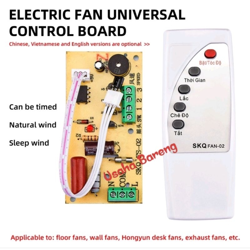 Kit Modul  Kipas  Angin Remot  Universal