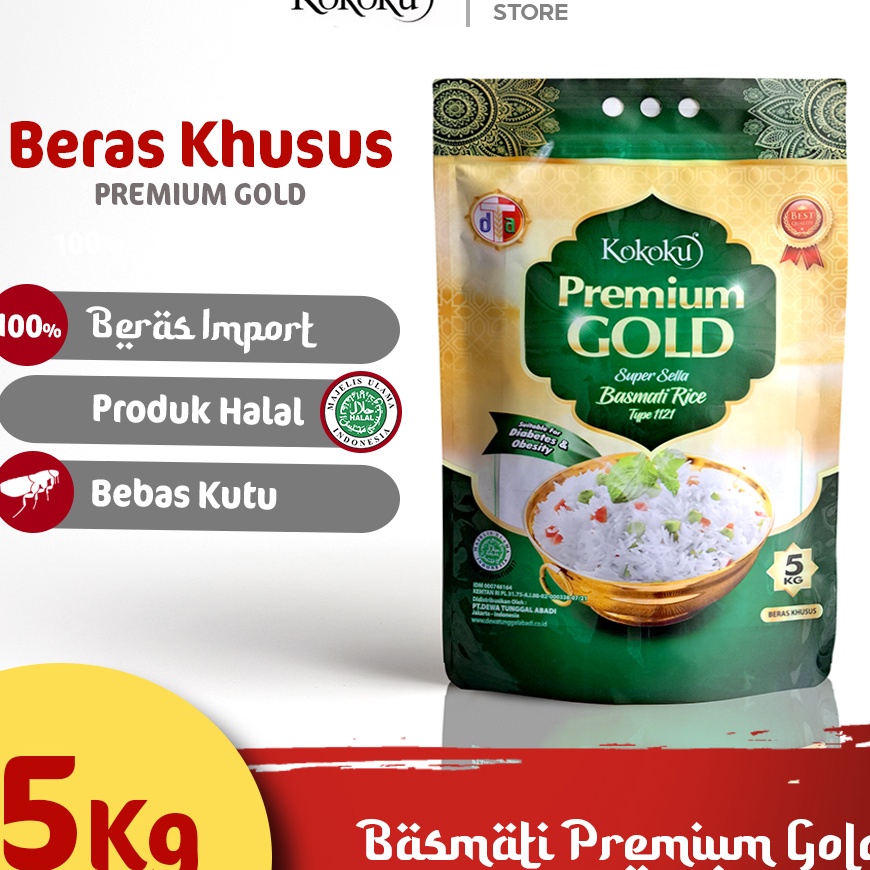 

77 KOKOKU Beras Basmati Premium Gold 5kg