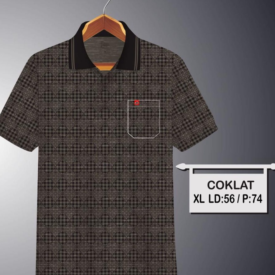 Terlaku Sonclothing  Kaos kerah pria  kaos korea pria saku dewasa motip  kaos polo shirt corak batik