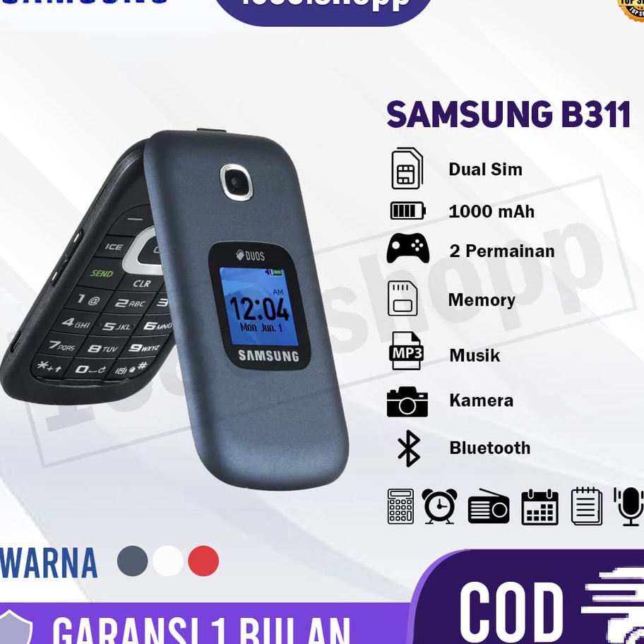 COD HP SAMSUNG LIPAT GMB311V DUAL SIM HP SAMSUNG B311