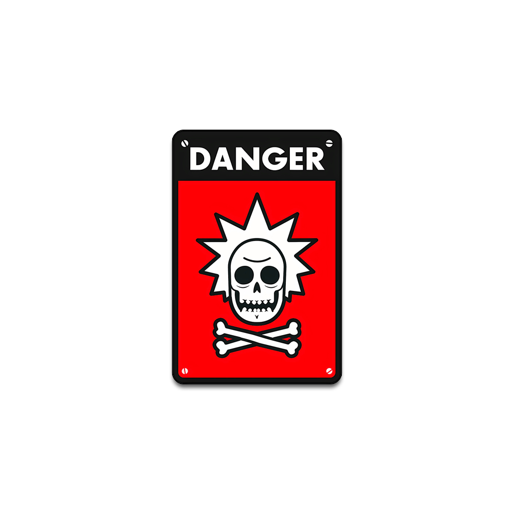 

Sticker Danger Warning Sign