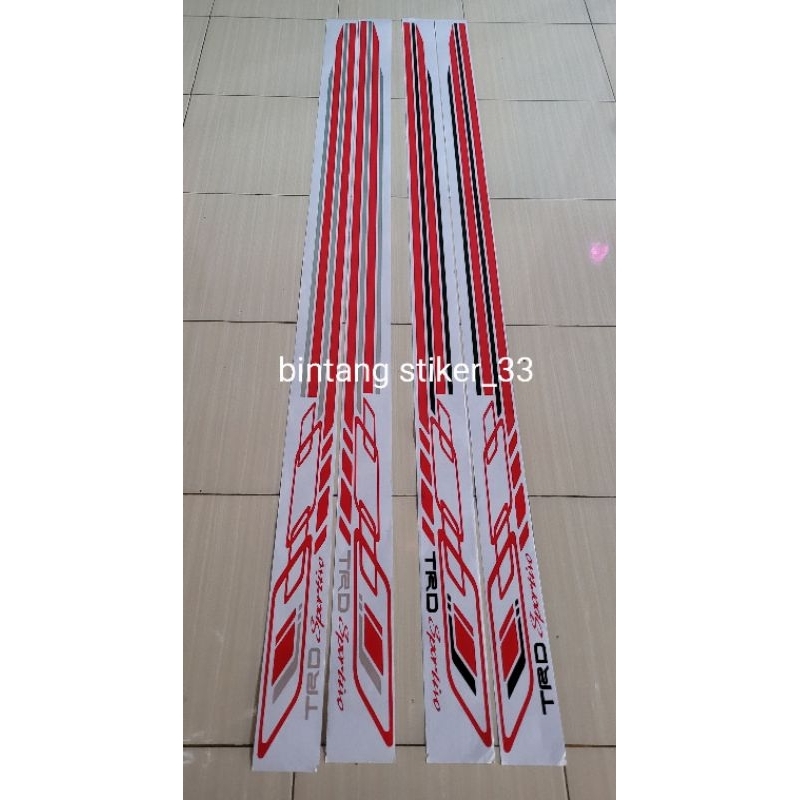 Stiker sticker trd sportivo avanza cayla innova/stiker trd sportivo universal