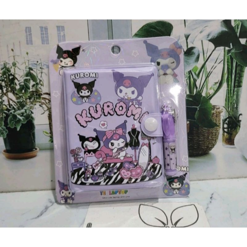 

NOTES MINI NOTES + PEN MINI SOUVENIR ULANG TAHUN ANAK MOTIF DINO KUROMI UNICORN