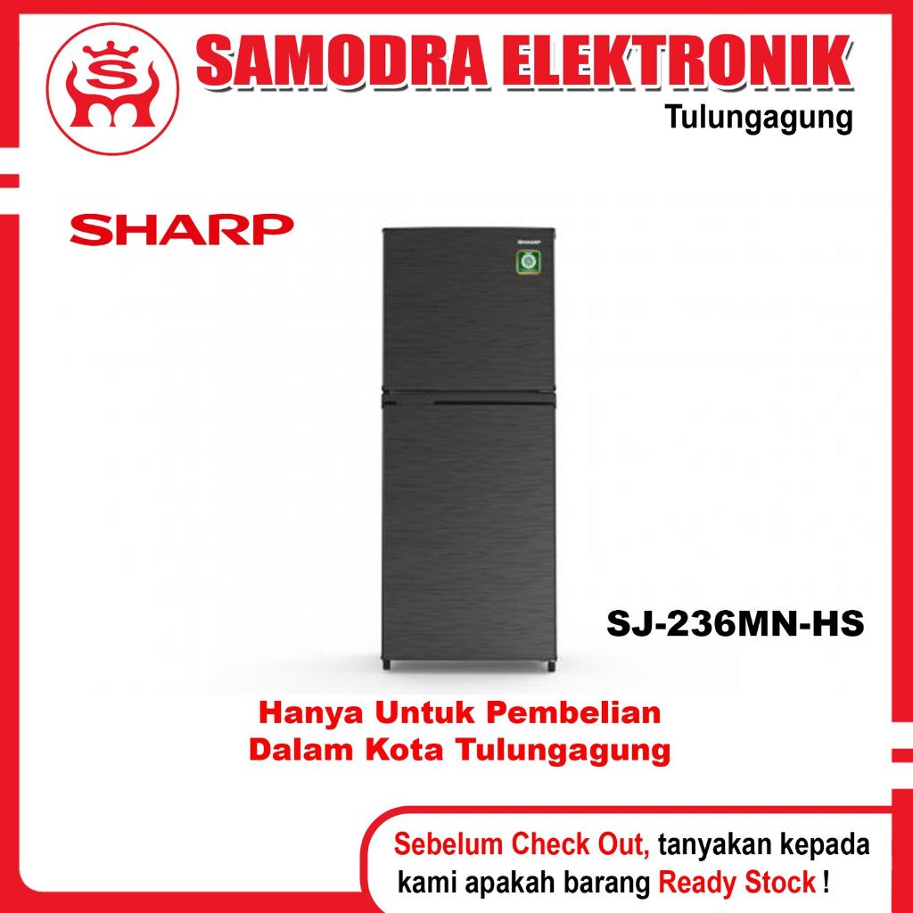 kulkas SHARP SJ-236MN-HS | Kulkas Dua Pintu Sharp