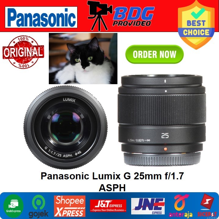 PANASONIC LUMIX G 25MM F1. 7 ASPH Resmi / Lensa Panasonic Lumix G 25mm f/1.7 ASPH ResmI
