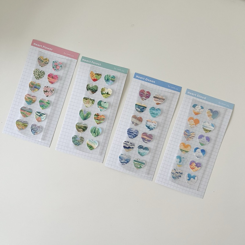 

[room.533] heart scenery sticker