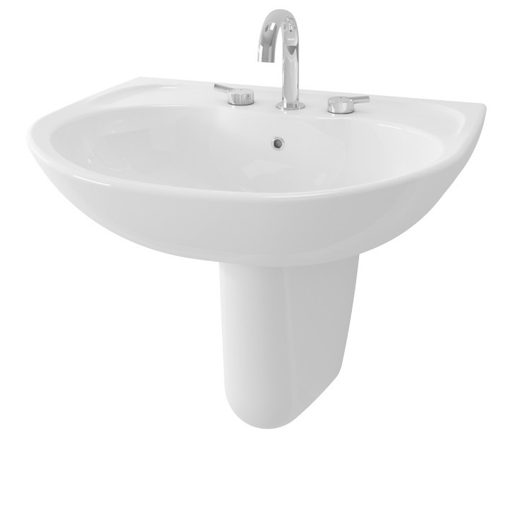 Wastafel Basin Pedestal Lavatory Toto LW241CJ/LW242HFJ