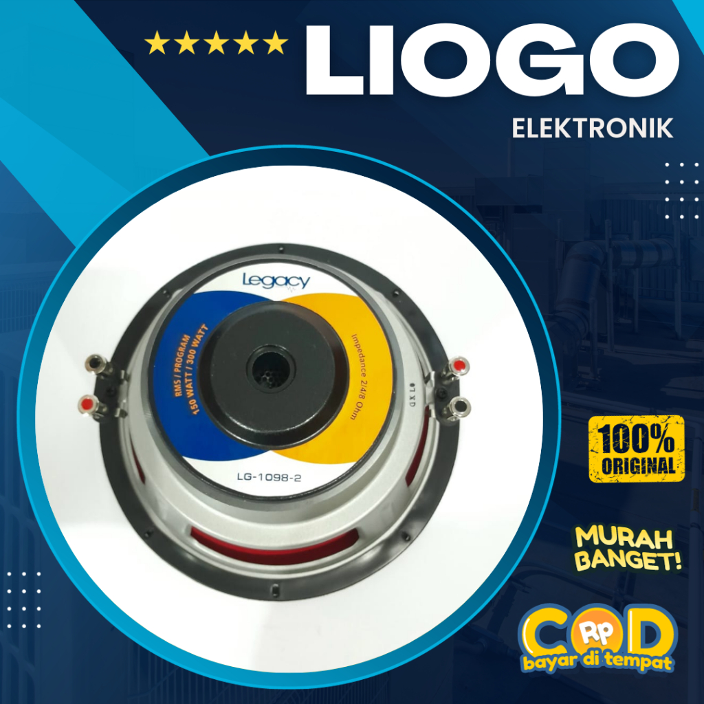 Speaker Legacy 10 Inch Legacy LG 1098 2 Subwoofer 10 Inch Legacy 1098 Double Coil Audio Subwoofer Mo