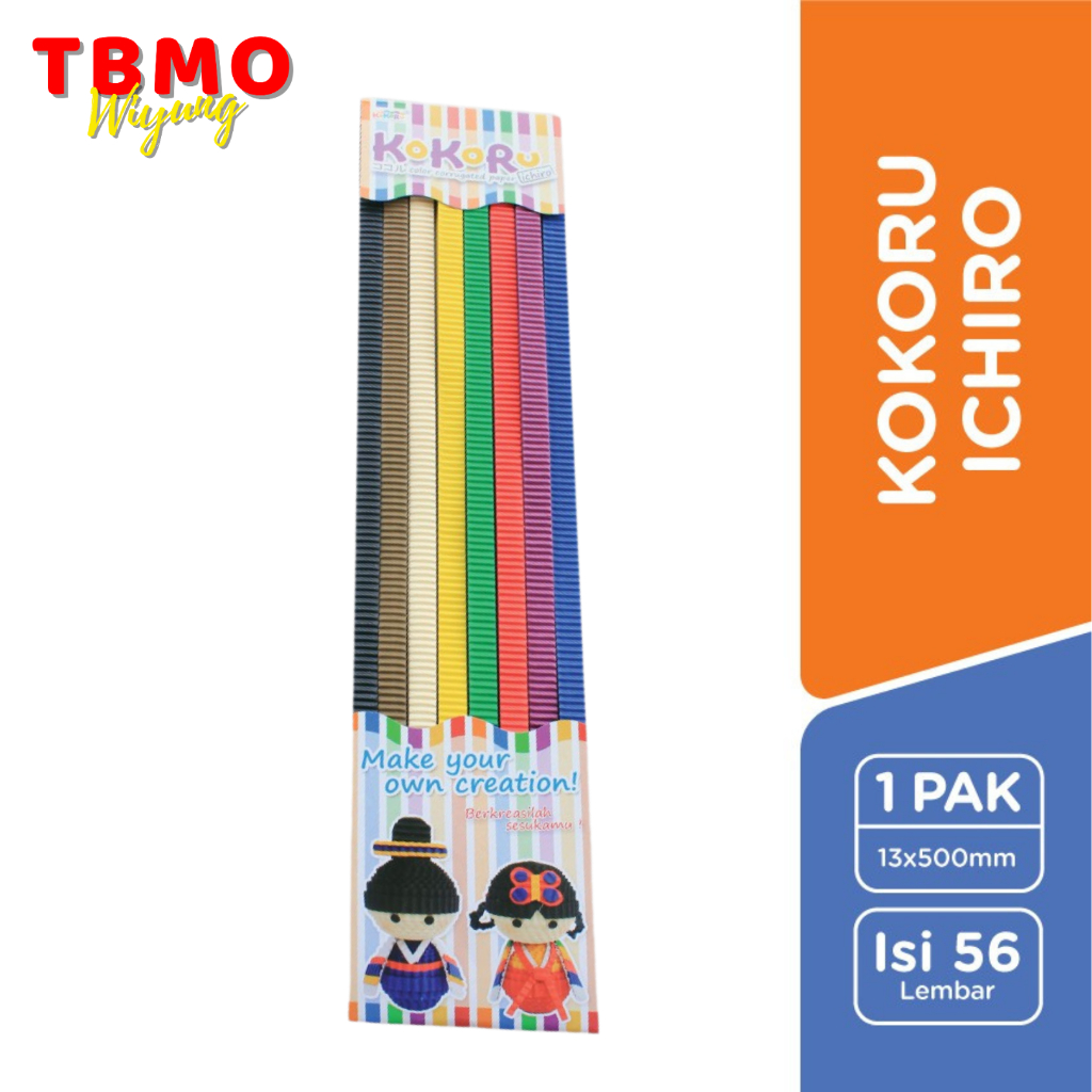 

TBMO Kertas Kokoru Kertas Bergelombang Ichiro Ichigo 1.3 x 50cm