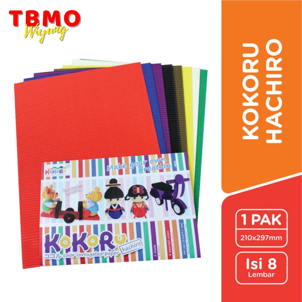 

TBMO Kertas Kokoru Kertas Bergelombang Hachiro A4