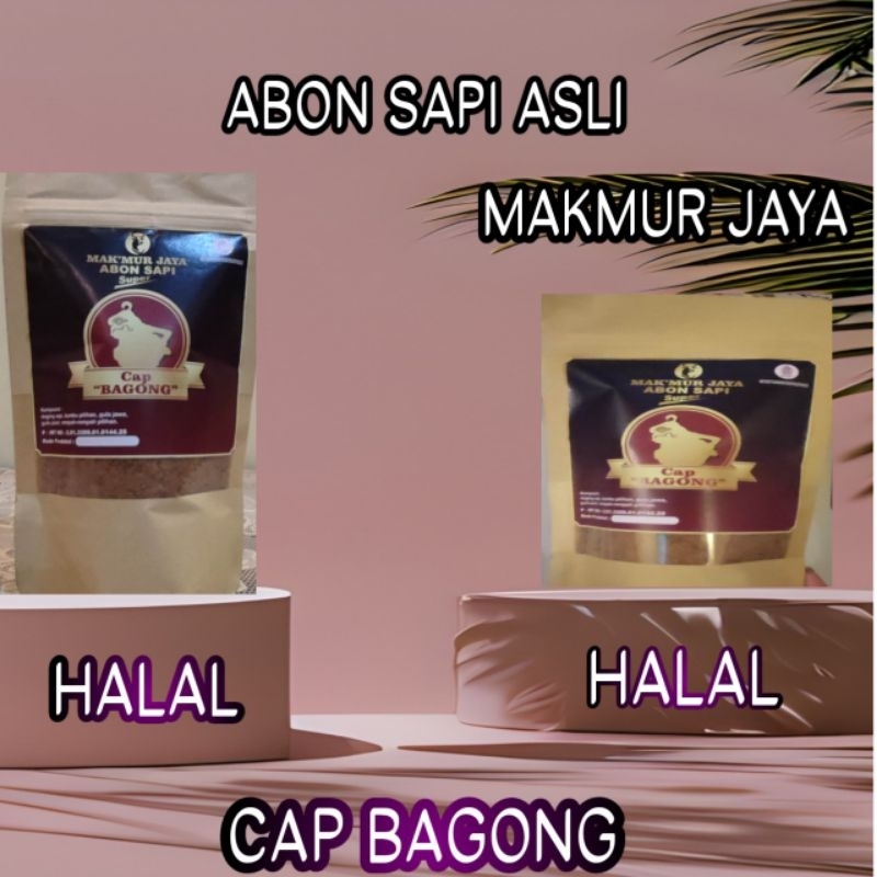 

Abon sapi asli Makmur Jaya Boyolali Cap Bagong 250gr HALAL