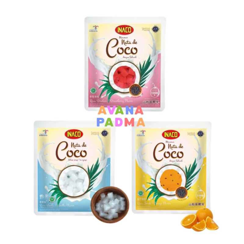 

Inaco Nata De Coco (1000g) (3 Varian Rasa)