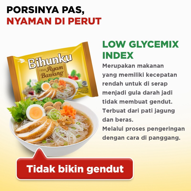 

BIHUNKU BIHUN INSTAN RASA AYAM BAWANG