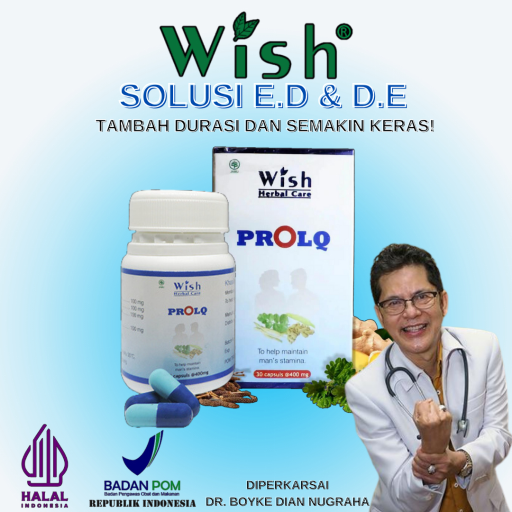 Wish Prolq Kapsul - Multivitamin Pria 30 Kapsul Asli dan Berhologram Dr Boyke