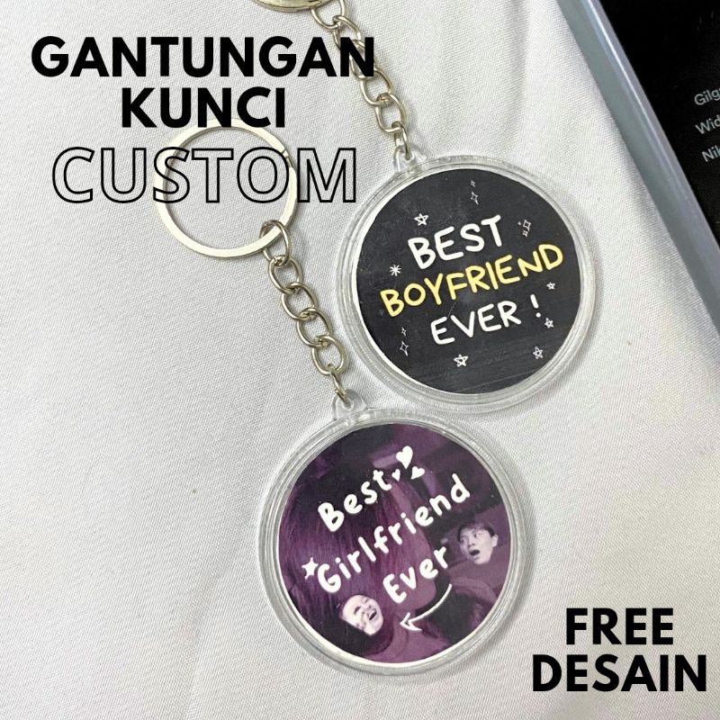 Langsung Jadi Cod Gantungan Kunci Custom Foto - Custom Desain Gantungan Kunci Terbaru - Terlaris Gan