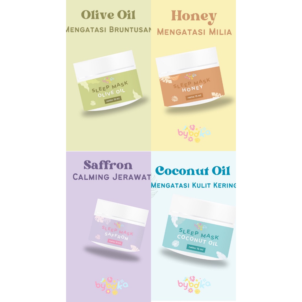 SLEEPMASK BYBDKA.ID VIRAL SAFFRON ACNE BYBDKA id - SLEEPINGMASK BYBDKA.ID || READY STOCK SIAP KIRIM 