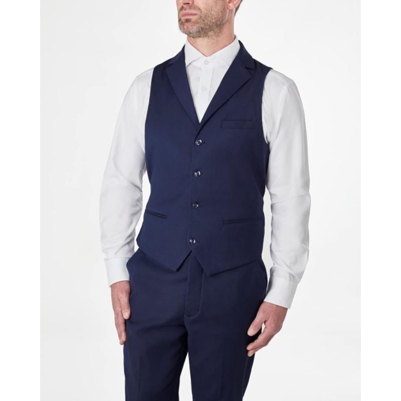 Rompi formal pria kerah/Rompi vest pria kerah/Rompi formal pria