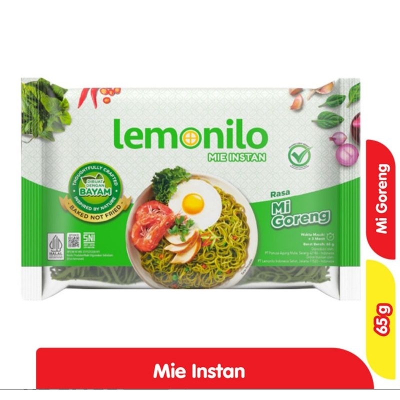 

Lemonilo Mi instan Goreng Rasa Mie Goreng Kemasan isi 65 gram