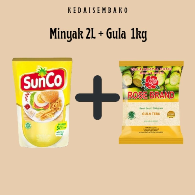 

(PAKET SEMBAKO) MINYAK GORENG + GULA
