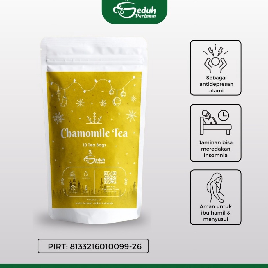 

Terlaris Seduh Pertama 1 Tea Bag Chamomile Teh Insomnia Flower Tea Siap Seduh Kemasan Ekonomis Dalam Kantong Teh