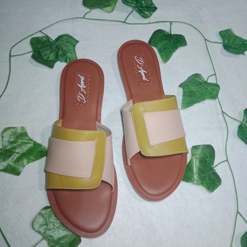 sandal kulit wanita, sandal wanita papirut