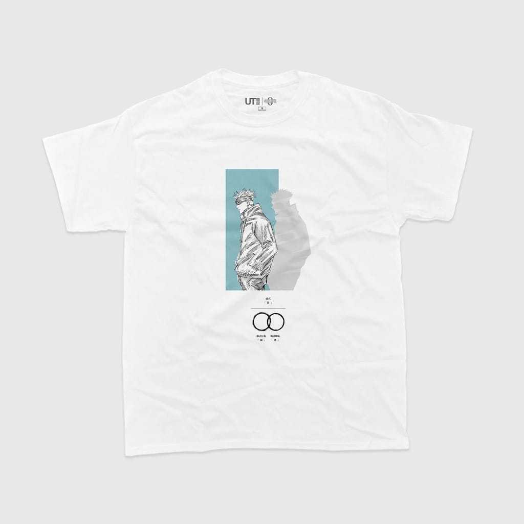 Tshirt Baju Kaos Distro Uniqlo X Jujutsu Kaisen | Tee UT 2023 Gojo Satoru Unisex