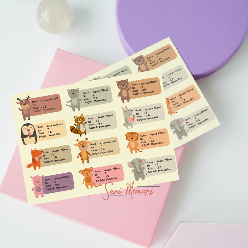 

Stiker Buku Sekolah Anak