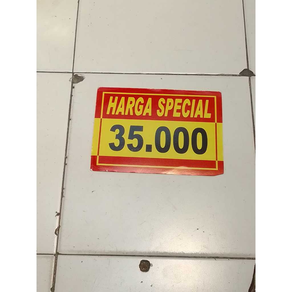 

Kertas Tulisan Harga Bandrol / Kertas Obral Harga Jualan ( HARGA SPESIAL 35.000)