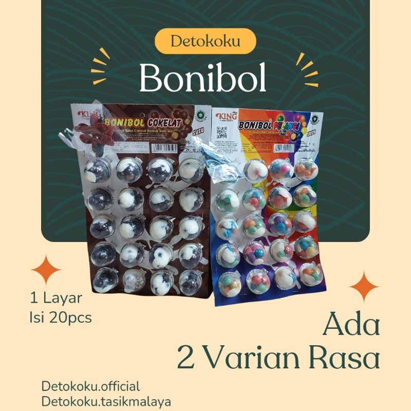 

[NEW] Bonibol Biskuit Coklat & Pelangi - Per Layar (20pcs)