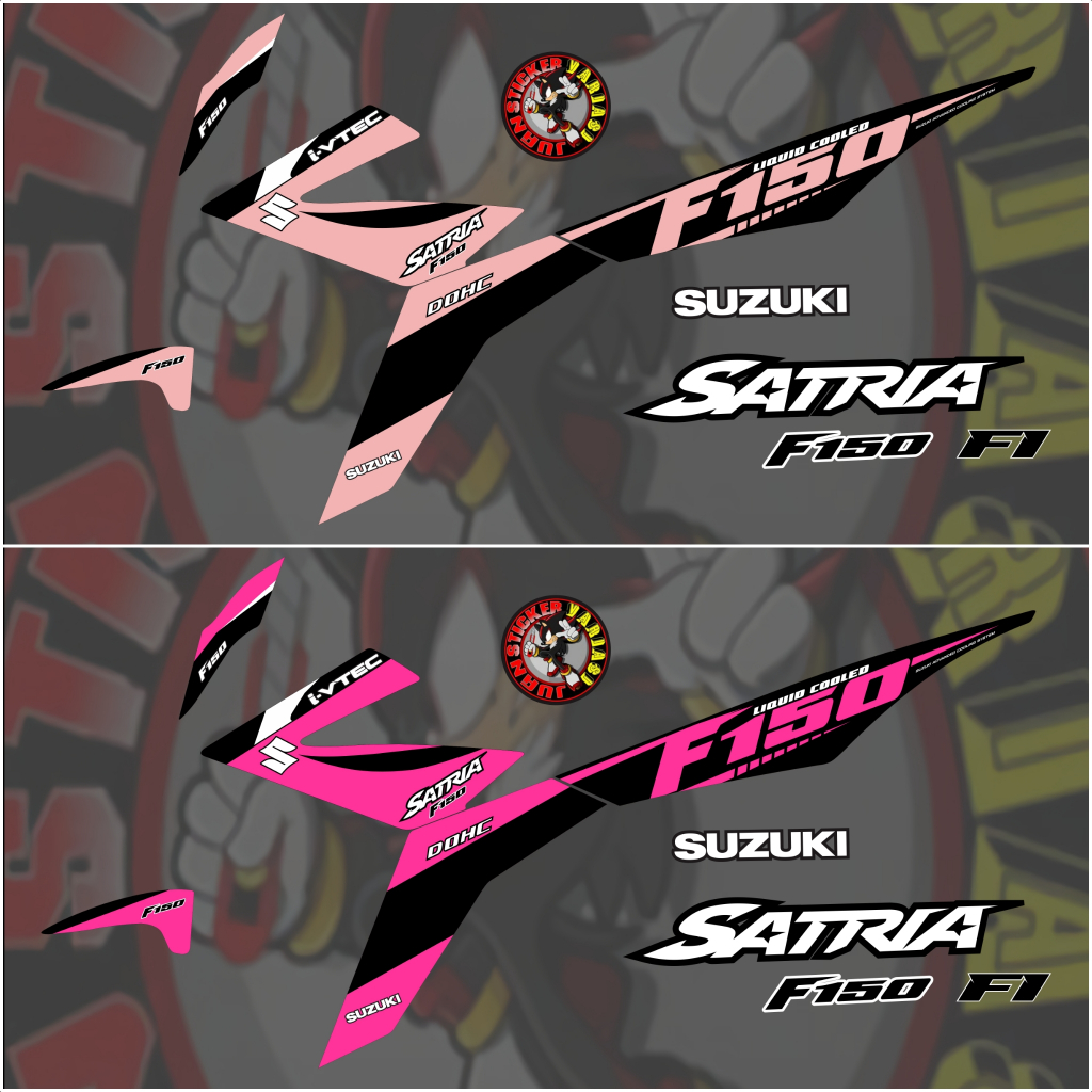 Striping Sticker Satria FU Injeksi Variasi 2016 Biru Putih Premium Keren Anti Gores Murah #06