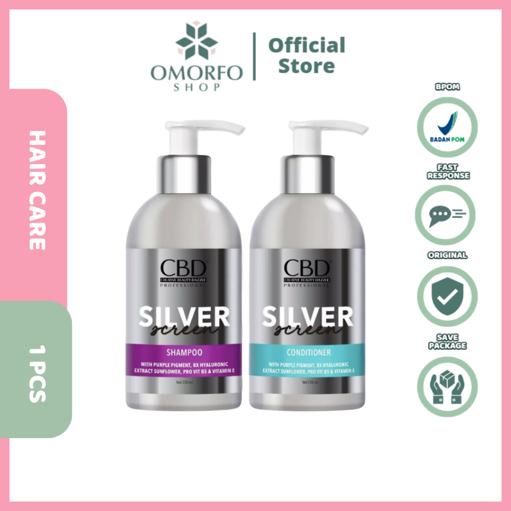 [Omorfo] CBD Silver Screen Shampoo & Conditioner 250ml