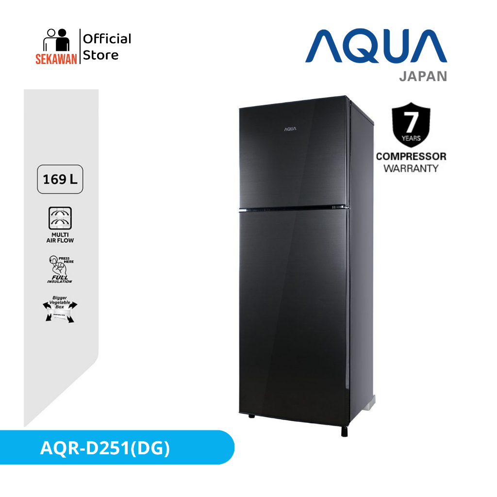 kulkas 2 pintu AQUA JAPAN AQR-D251