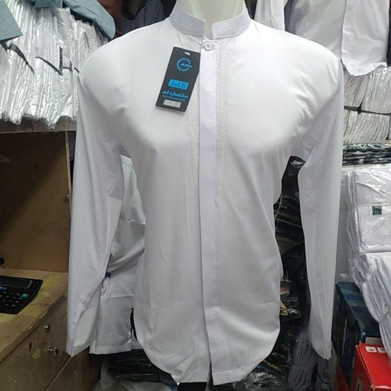 Baju koko pria lengan panjang bordir Moot Kekinian/ Baju Koko Muslim Pria Lengan Panjang Terbaru