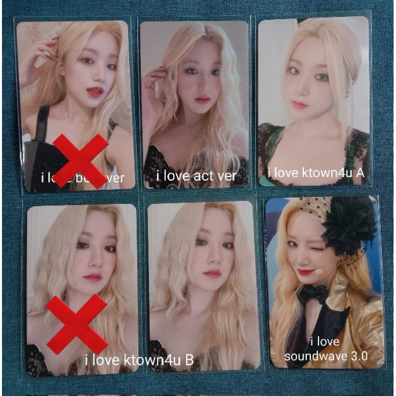 (G)I-DLE shuhua i love born act version album photocard pre order benefit ktown4u soundwave 3.0 pob 