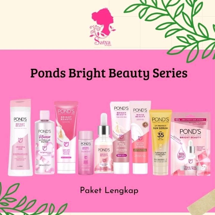Sepaket Skincare Pond's Bright Beauty Series | Ponds paket mencerahkan glowing