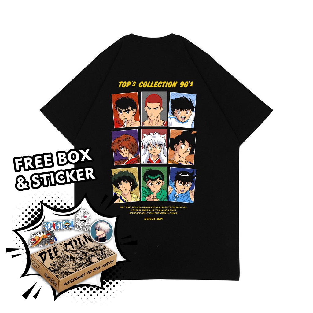 T-SHIRT KAOS ANIME TOP COLLECTION 90'S