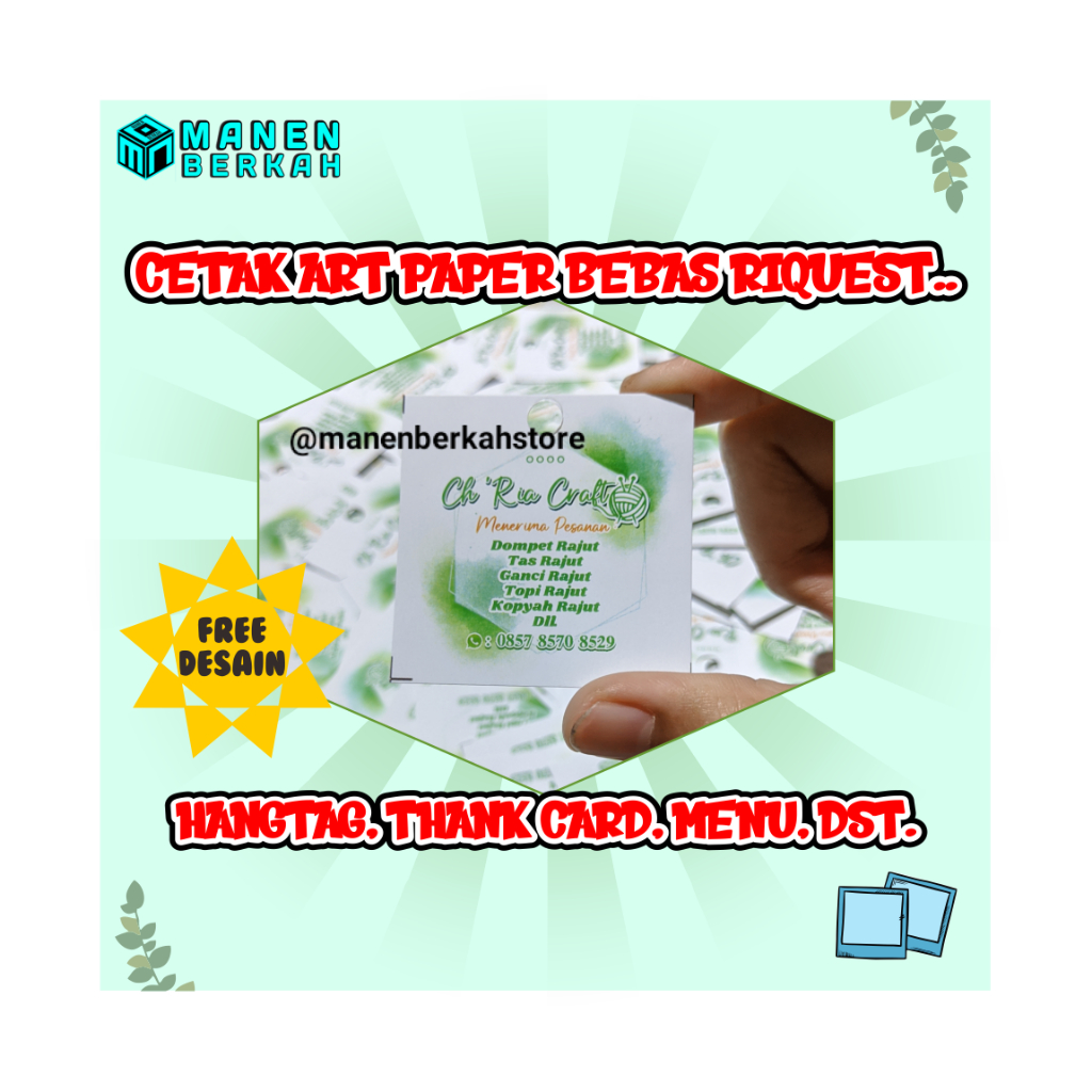 

FREE DESAIN CETAK ART PAPER A3+ 260gr CUSTOM FULL COLOR / PROMO CETAK ART PAPER