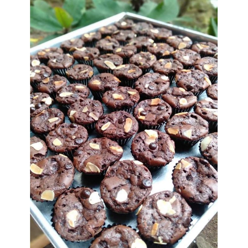 

Brownies Kering Mini Fudgy brownies 250gr