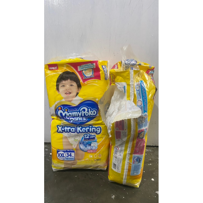 Preloved Pampers Popok Mamypoko Mamy Poko Pants X-tra Kering Size XXL 34 pcs
