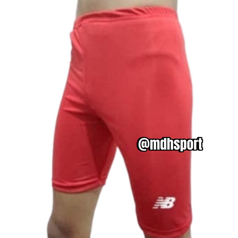 CELANA STRETCH RUNNING MANSET PENDEK NB - Hitam